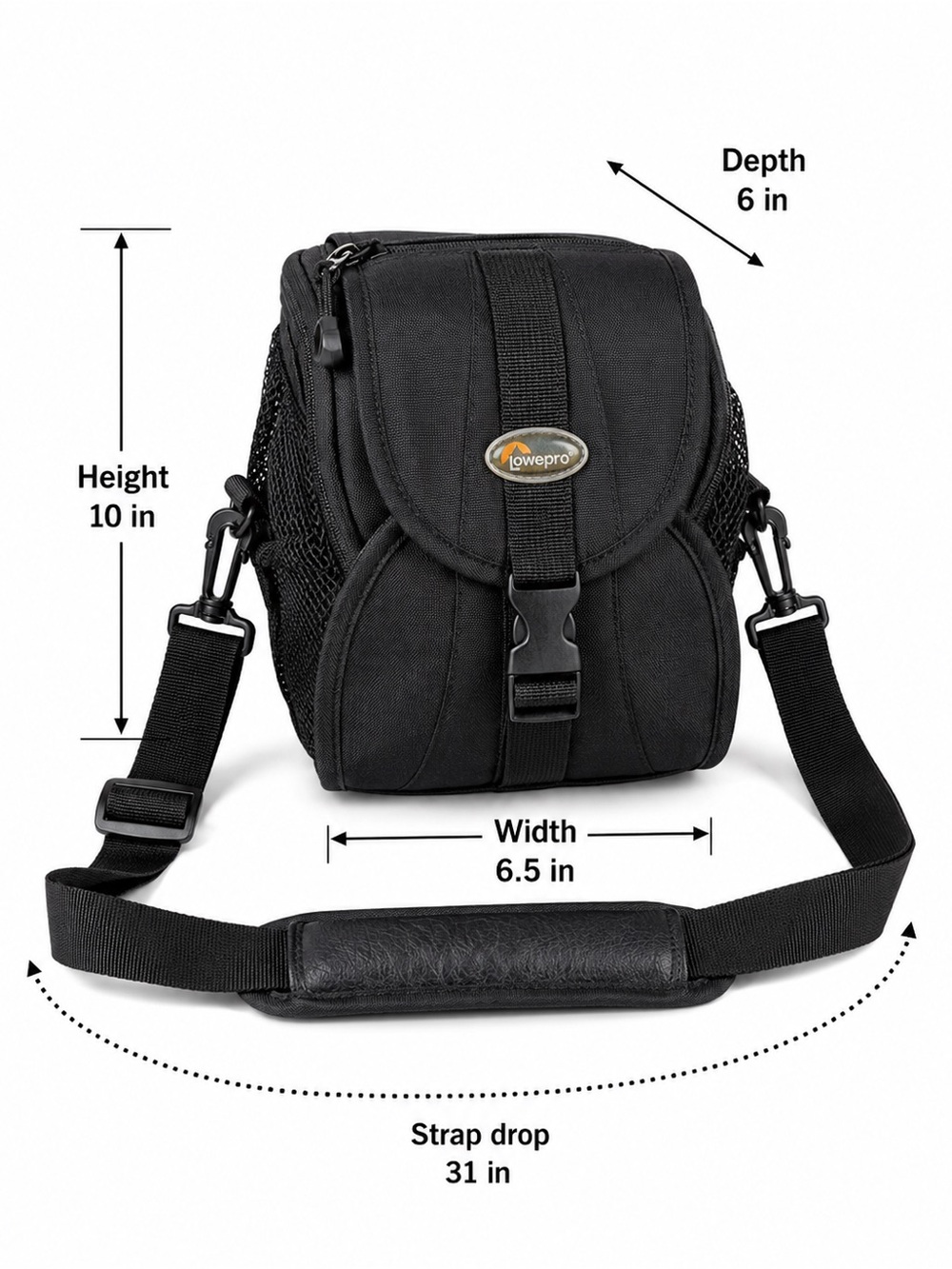 Lowepro EX 120 compact padded camera bag in black. - Picture 2 of 8